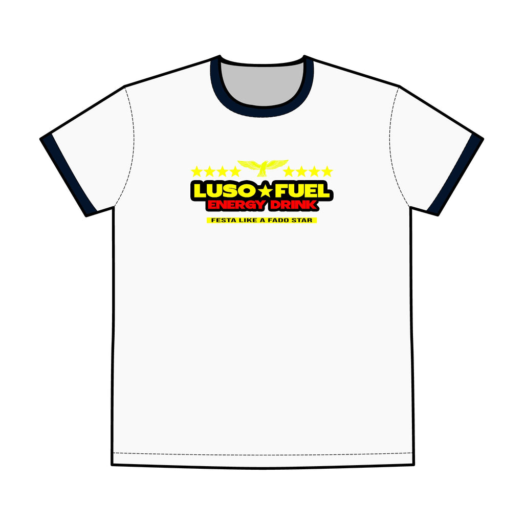 Men's Ringer Tee - Luso Energy Drink Design