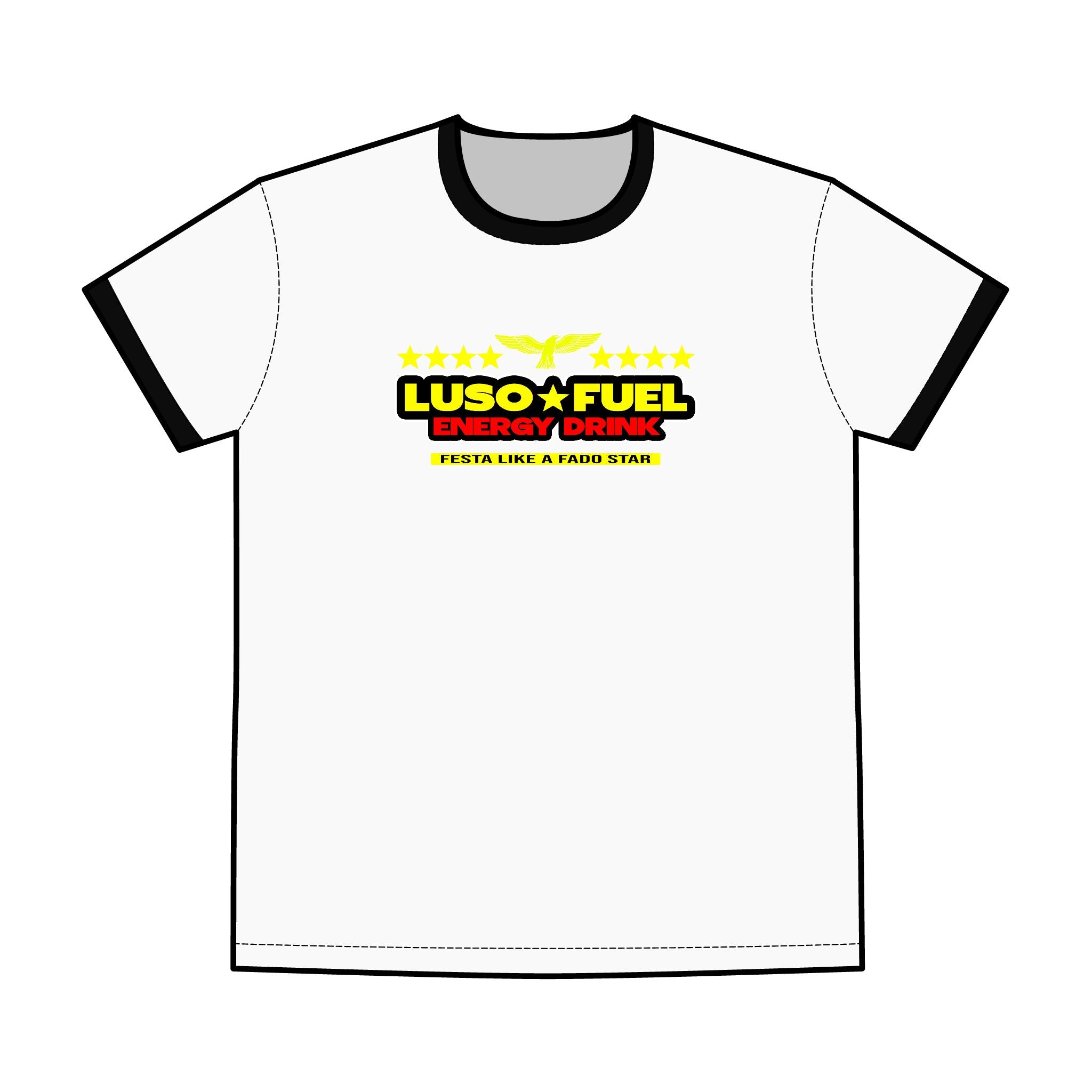 Men's Ringer Tee - Luso Energy Drink Design