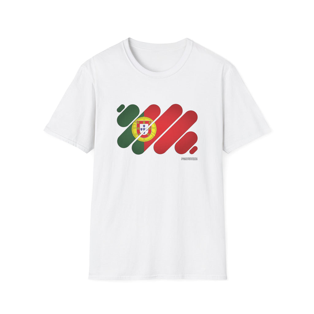 Portugal Flag Graphic T-Shirt — Modern Brushstroke Portuguese Pride Tee