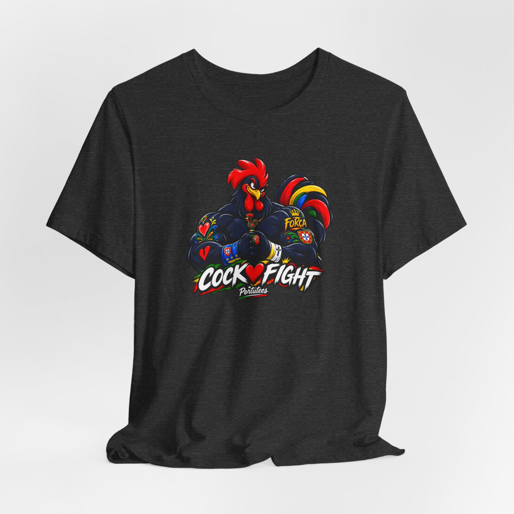 Cockfight Rooster Graphic Tee - Bold Vintage Gamefowl Design