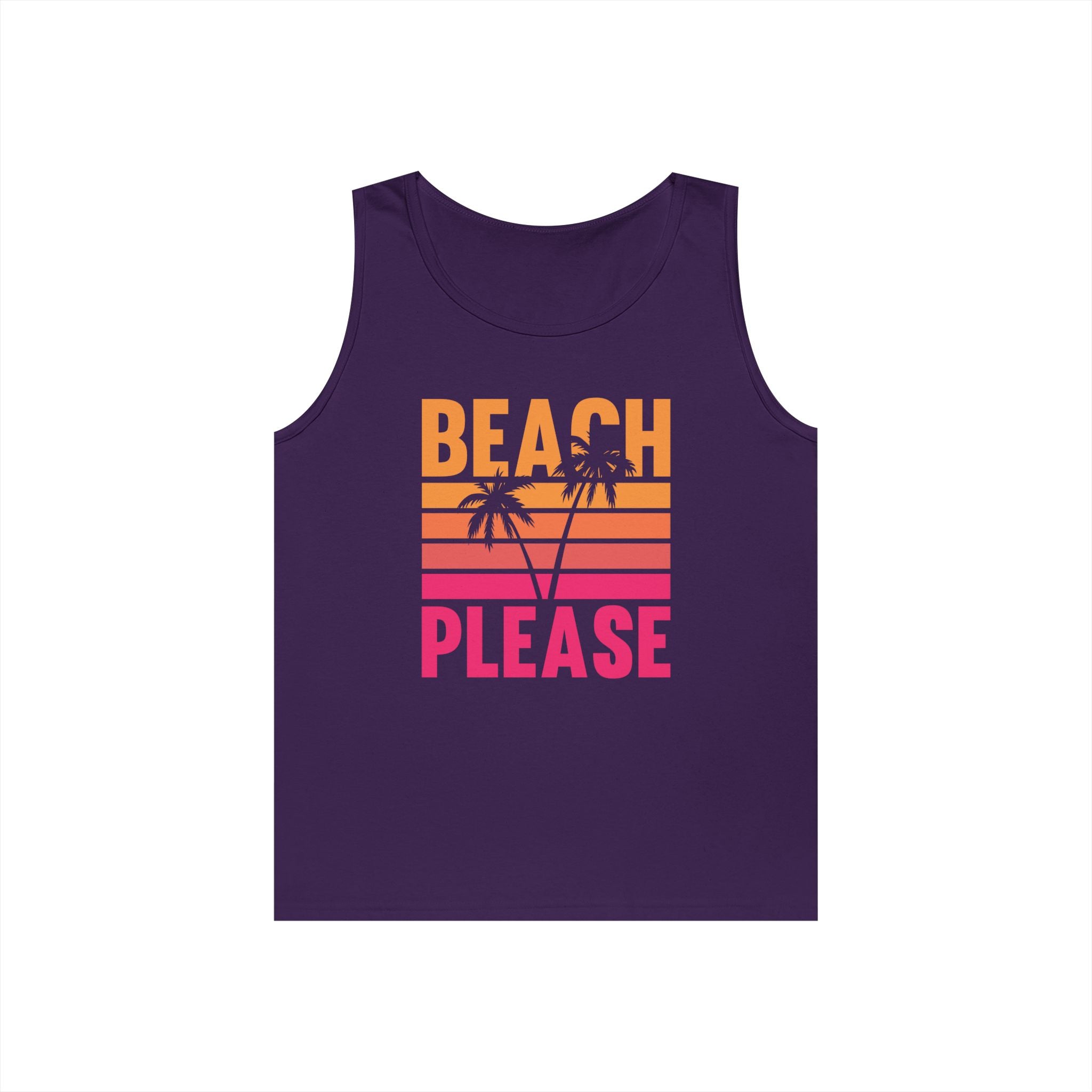 Beach Please Tank Top, Summer Apparel, Unisex Summer Wear, Vacation Style, Gift for Beach Lovers, Pool Party Outfit