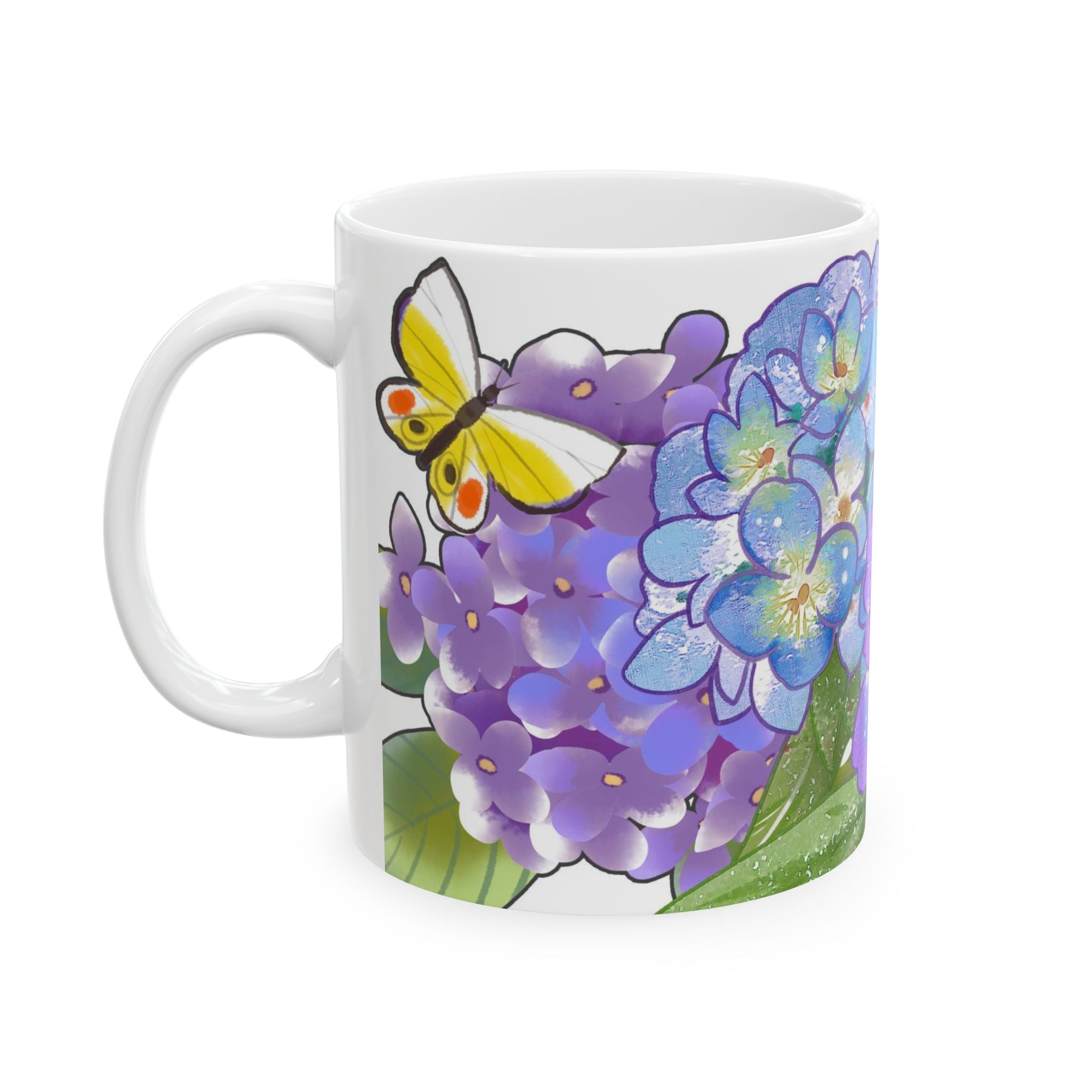 Floral Butterfly Ceramic Mug – Perfect Gift for Nature Lovers