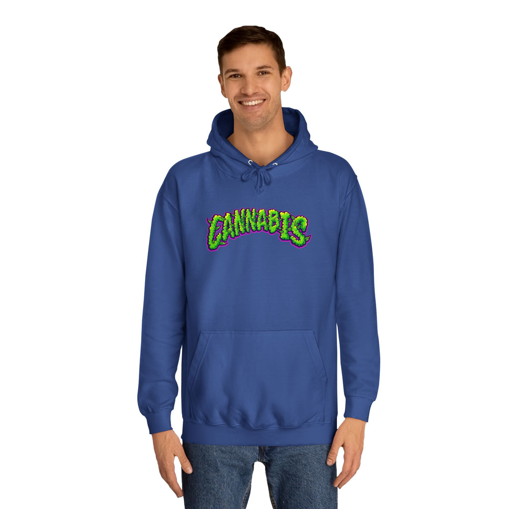 Cannabis College Hoodie, Unisex Hoodie for Students, Herbal Vibe Pullover, Perfect for 420 Celebration, Gift for Cannabis Lovers