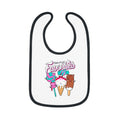 Cute Baby Bib with Ice Cream Design, Fun Bib for Kids, Perfect Baby Shower Gift, Toddler Feeding Bib, Baby Accessories