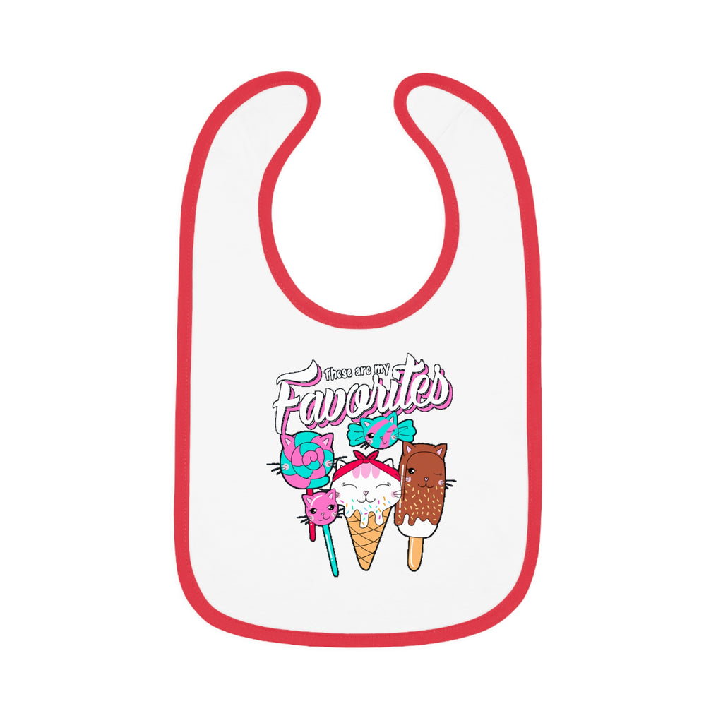 Cute Baby Bib with Ice Cream Design, Fun Bib for Kids, Perfect Baby Shower Gift, Toddler Feeding Bib, Baby Accessories