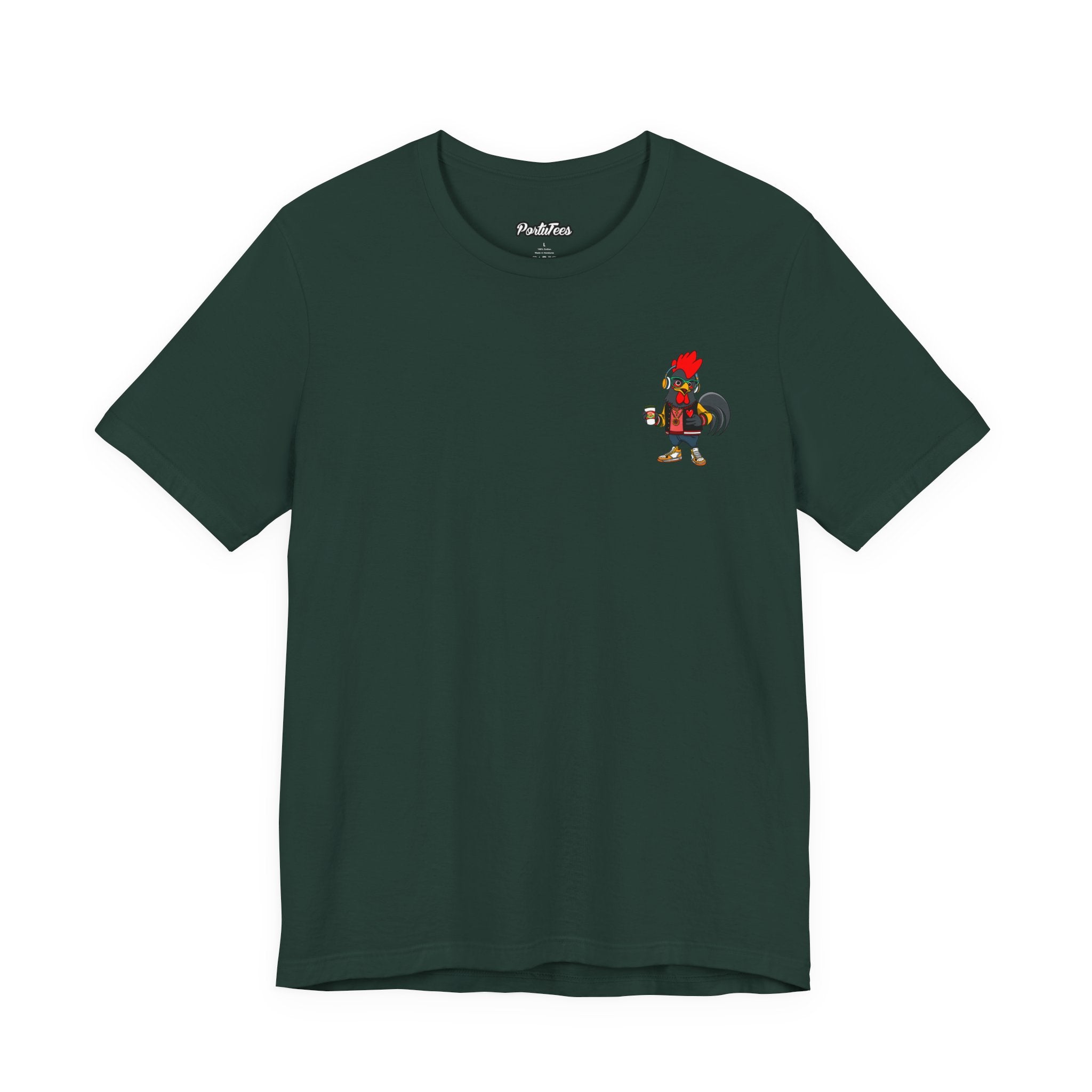 Hipster Rooster Graphic Tee, Fun Unisex Short Sleeve T-Shirt, Quirky Gift, Animal Lover Apparel, Casual Everyday Wear, Gift for Him/Her