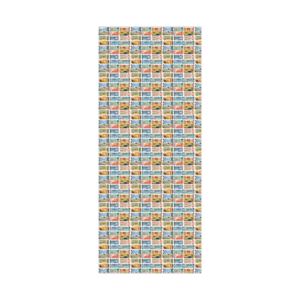 Portugal Travel Tickets Gift Wrap Papers - Unique Wrapping, Holiday Gifts, Birthday Parties, Eco-Friendly Packaging, Special Occasions