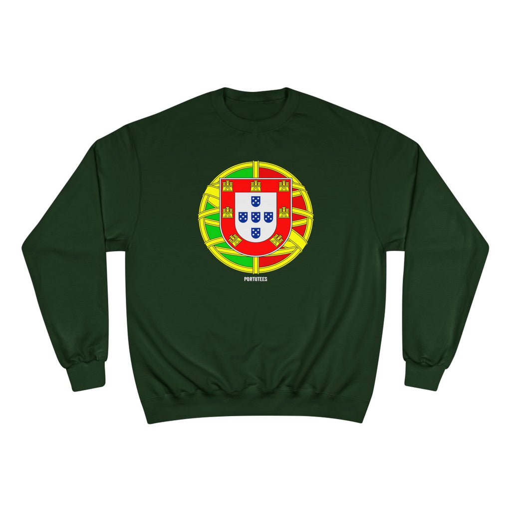 Portugal Crest Sweatshirt - Portuguese Flag Emblem Crewneck