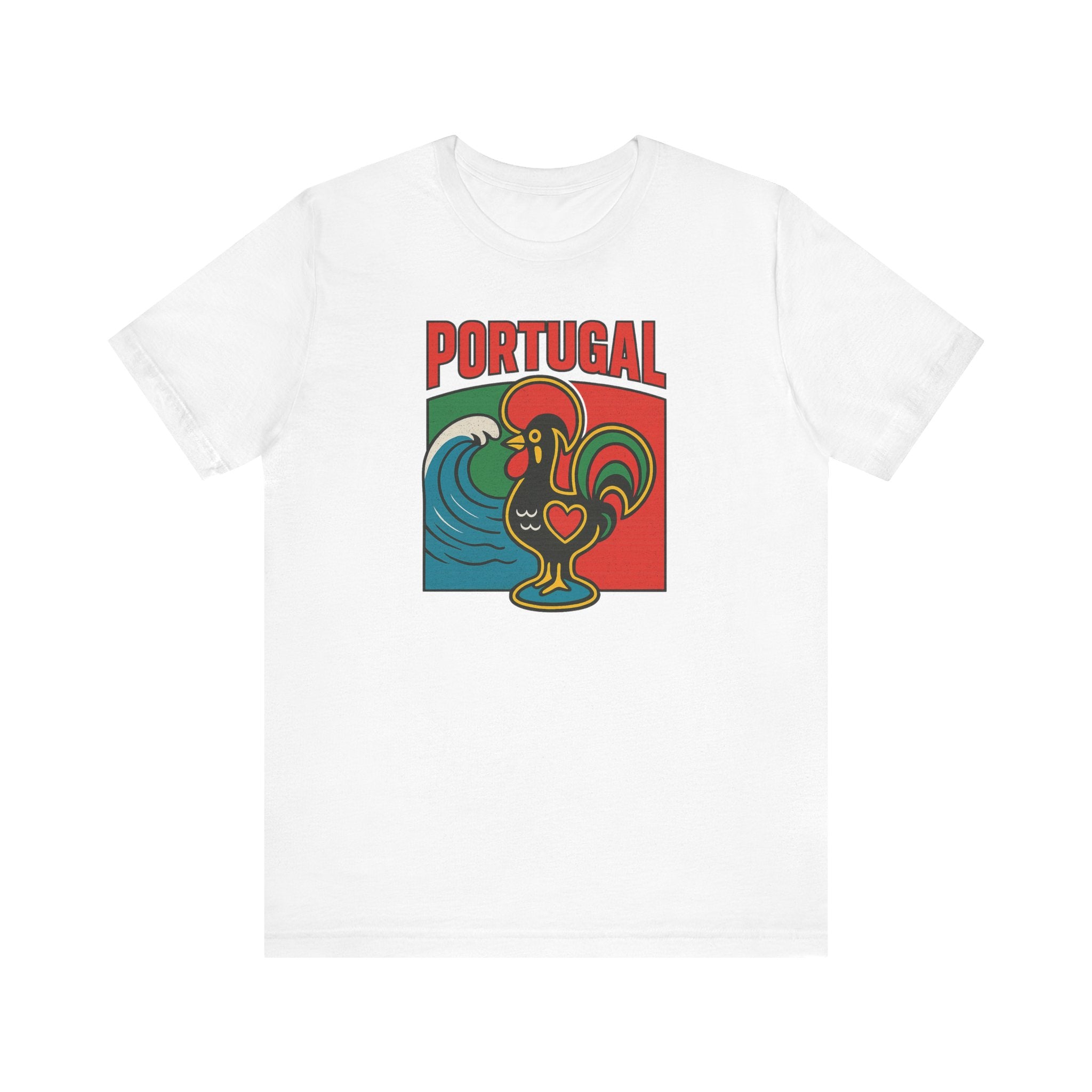 Portugal Rooster Graphic Tee — Vintage Galo de Barcelos Portugal T-Shirt