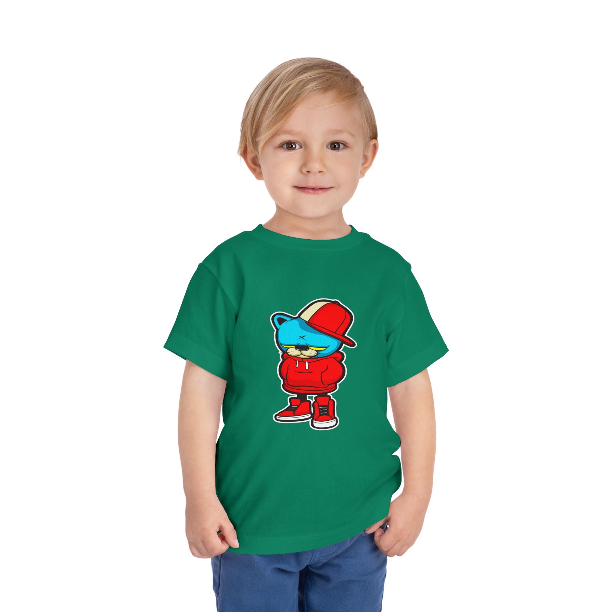 Cool Bear Toddler Tee: Trendy Kids Shirt, Fun Gift for Birthdays, Hipster Style, Everyday Wear, Cute Graphic Tee