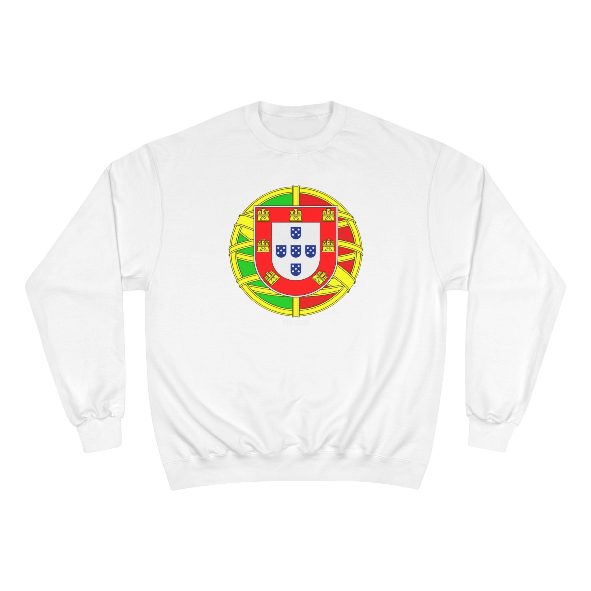 Portugal Crest Sweatshirt - Portuguese Flag Emblem Crewneck