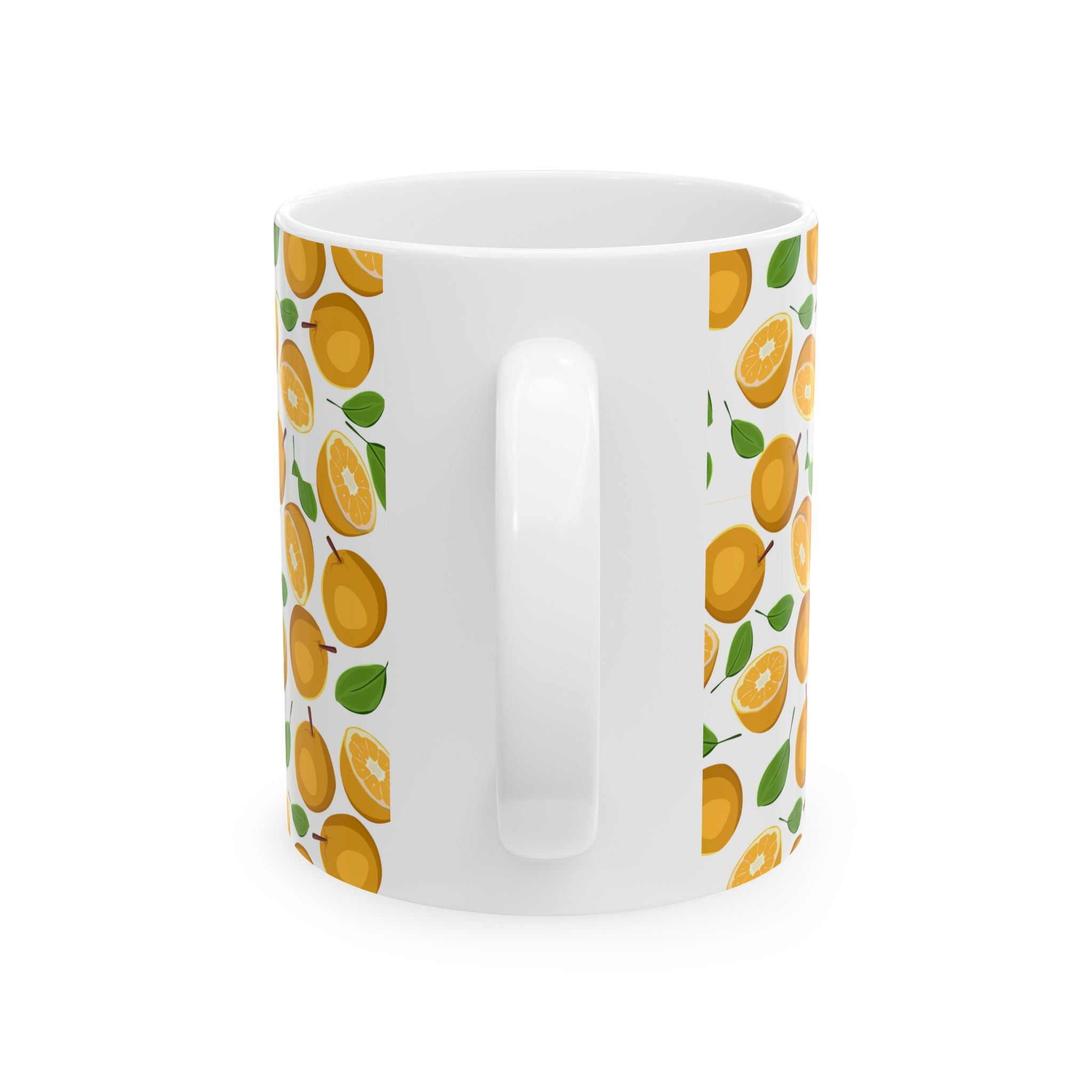 Citrus Fruit Ceramic Mug, Perfect for Tea & Coffee Lovers, Gift for Citrus Enthusiasts, Kitchen Decor, Orange Lover's Gift