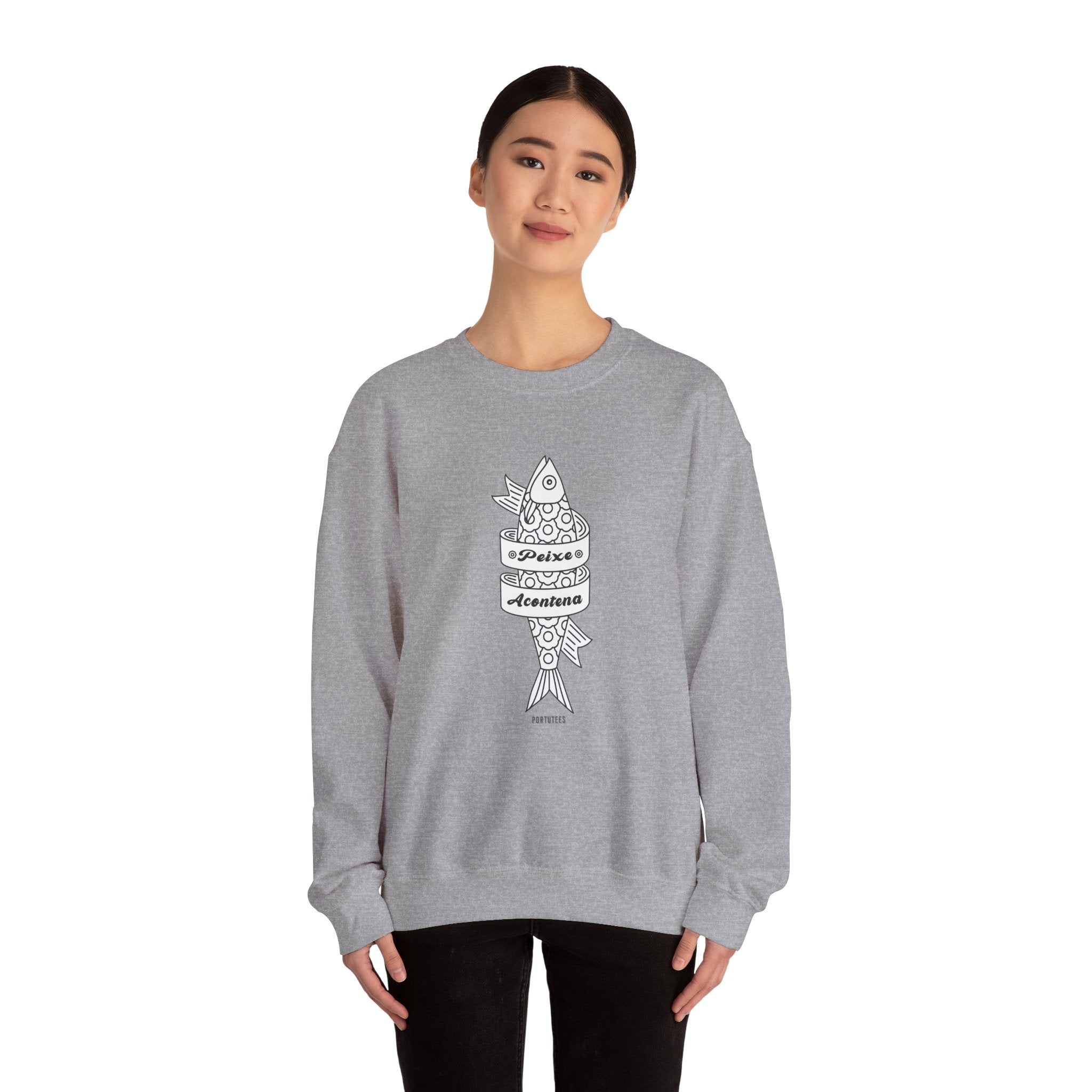 Portuguese Fish Happens Crewneck Sweatshirt