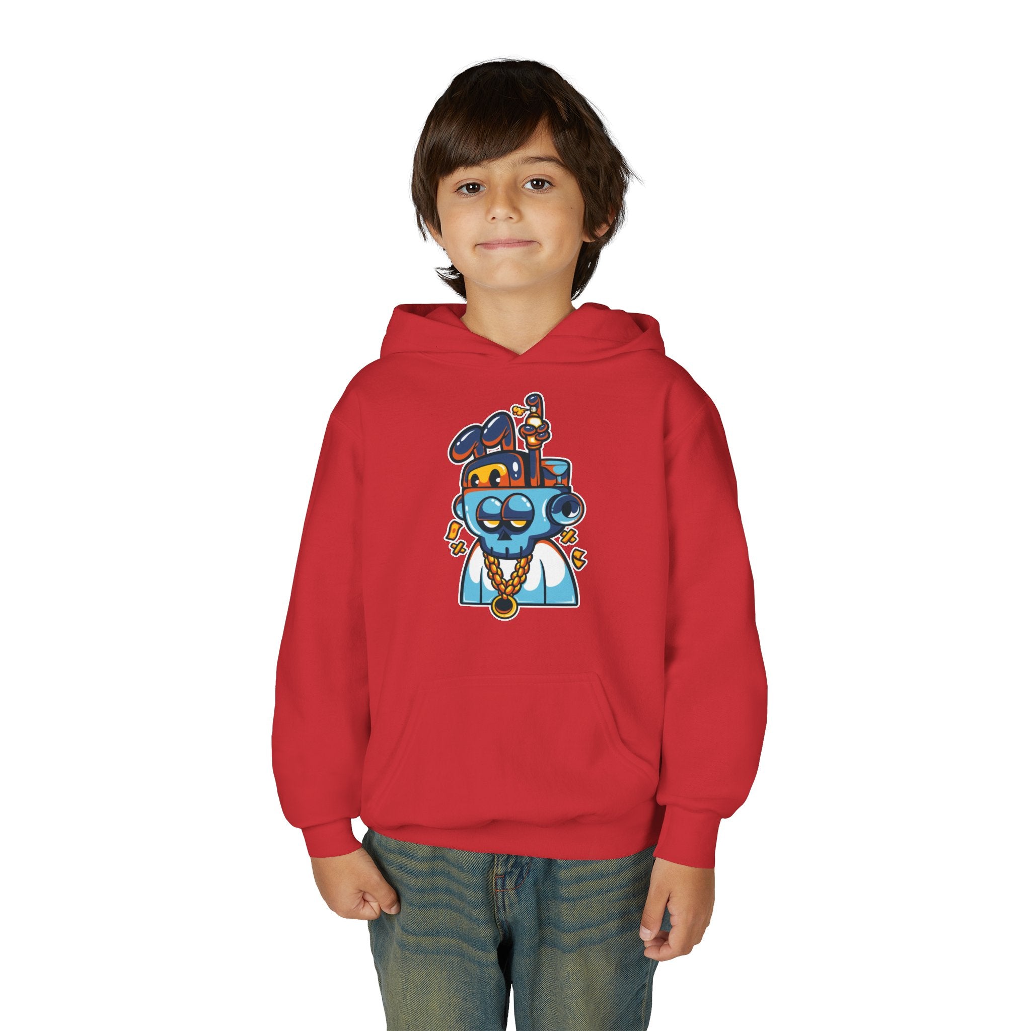Cool Cartoon Character Hoodie, Youth Sweatshirt, Fun Gift for Kids, Graphic Hoodie for Teens, Casual Wear for Youngsters