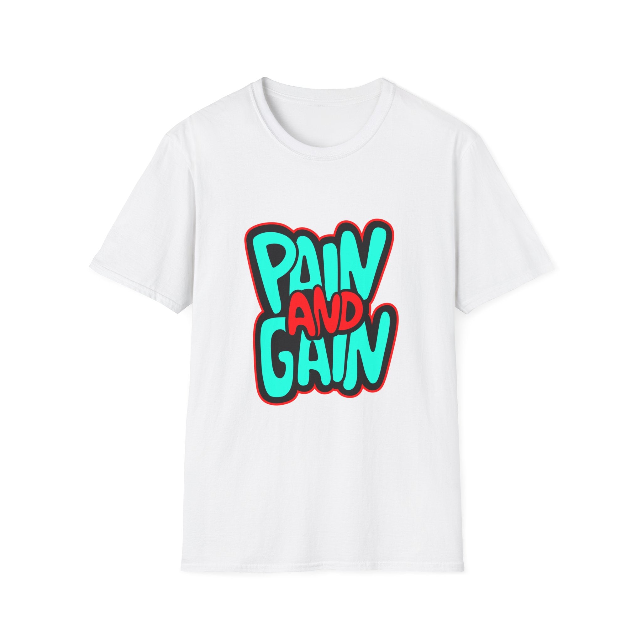 Pain and Gain Inspirational Unisex T-Shirt, Motivational Tee for Fitness Enthusiasts, Workout Apparel, Gift for Gym Lovers, Casual Wear,