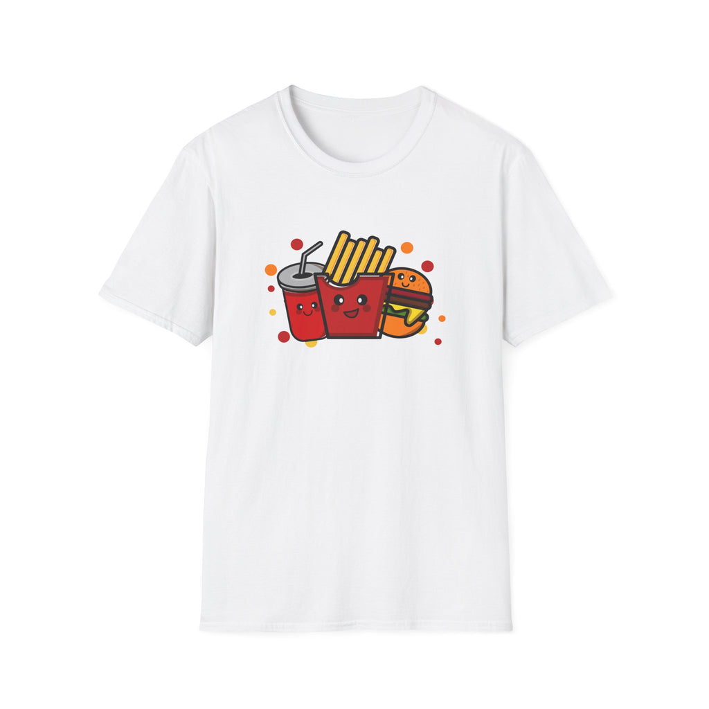 Cute Fast Food T-Shirt, Fun Foodie Tee, Unisex Graphic Shirt, Burger Fries Top, Casual Summer Wear, Party Outfit