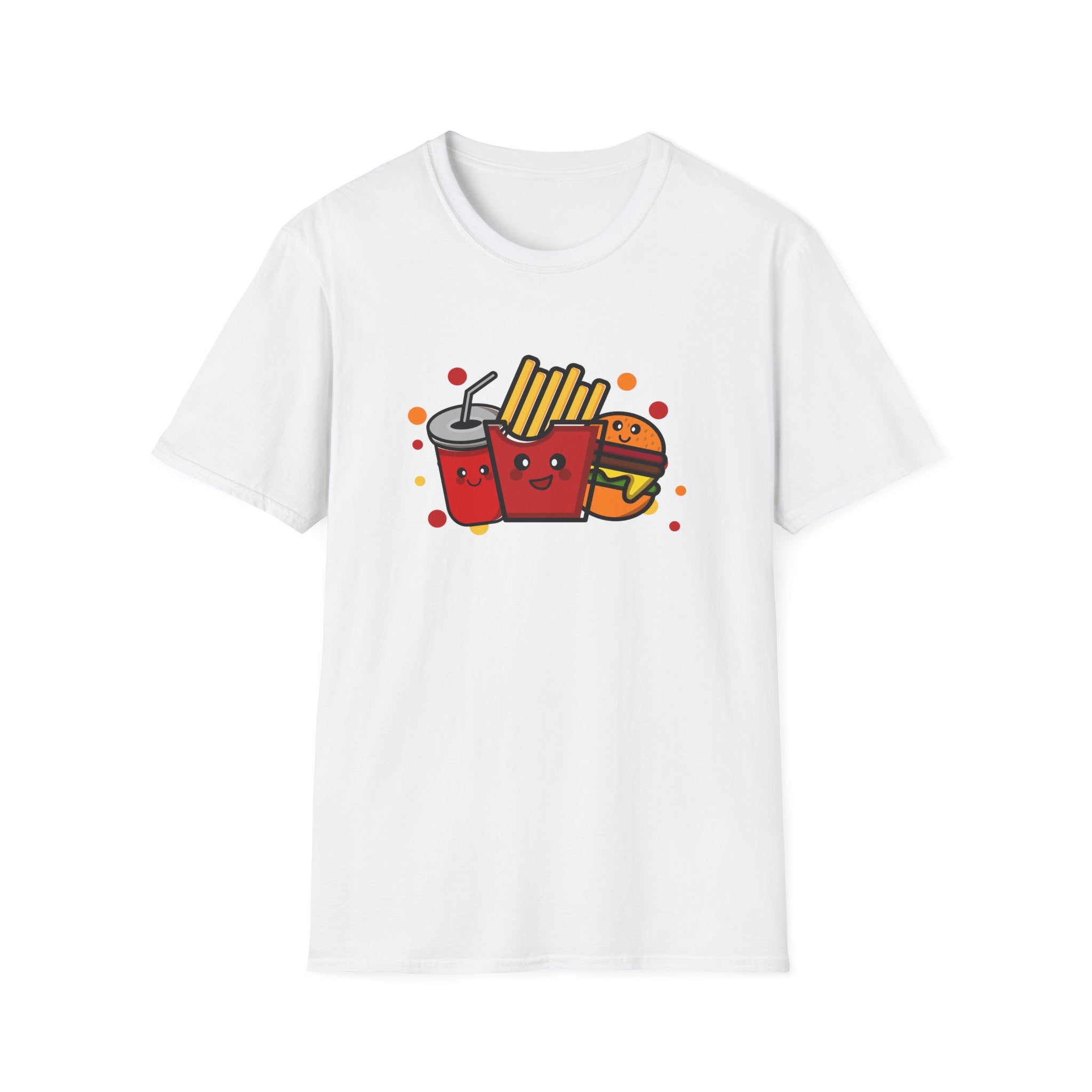 Cute Fast Food T-Shirt, Fun Foodie Tee, Unisex Graphic Shirt, Burger Fries Top, Casual Summer Wear, Party Outfit