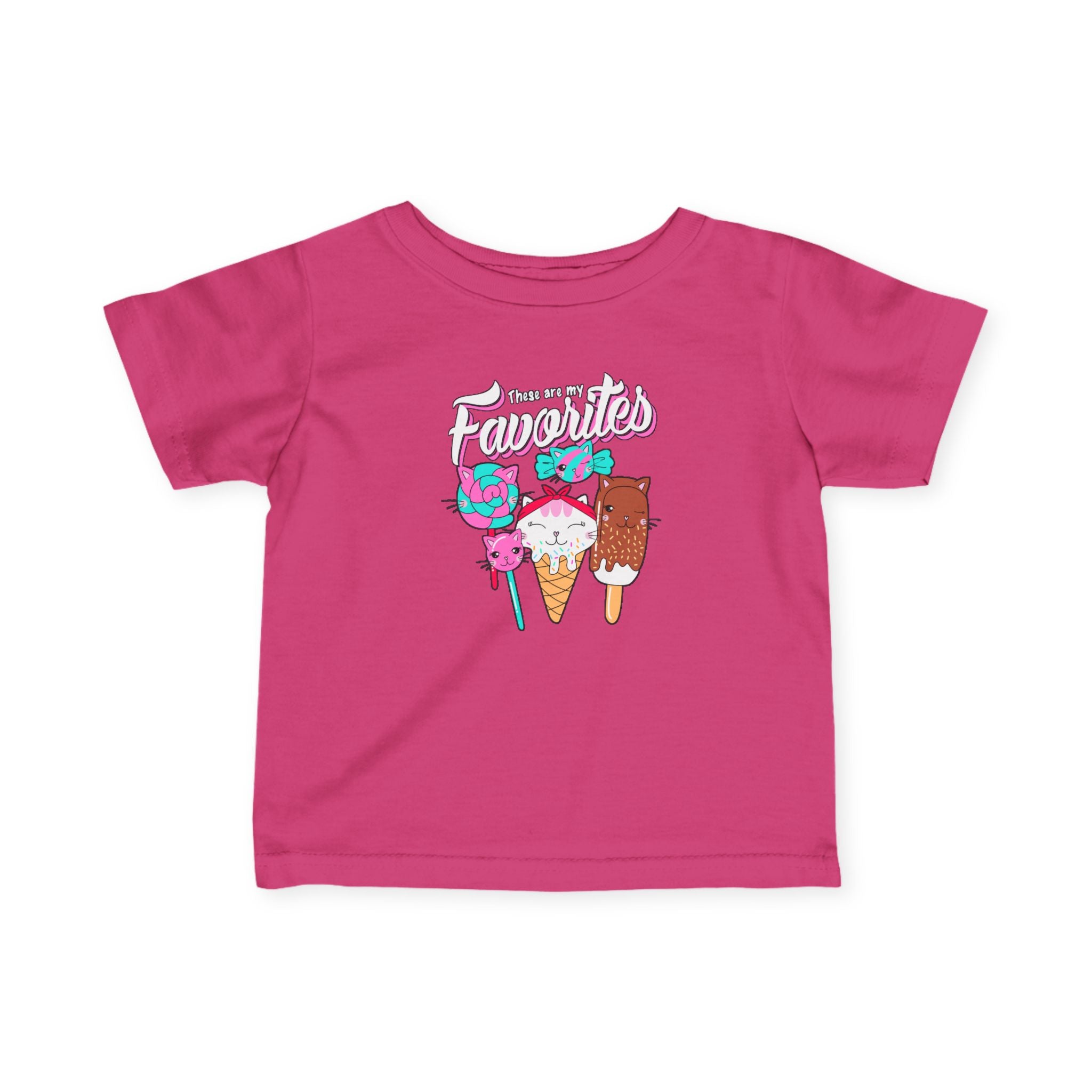 Cute Infant Tee Shirt, Ice Cream Favorites, Baby Summer Apparel, Toddler Gift, Cute Baby Clothing