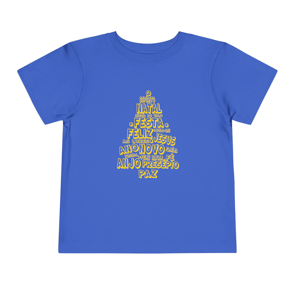 Festive Toddler Short Sleeve Tee – Merry Christmas Design