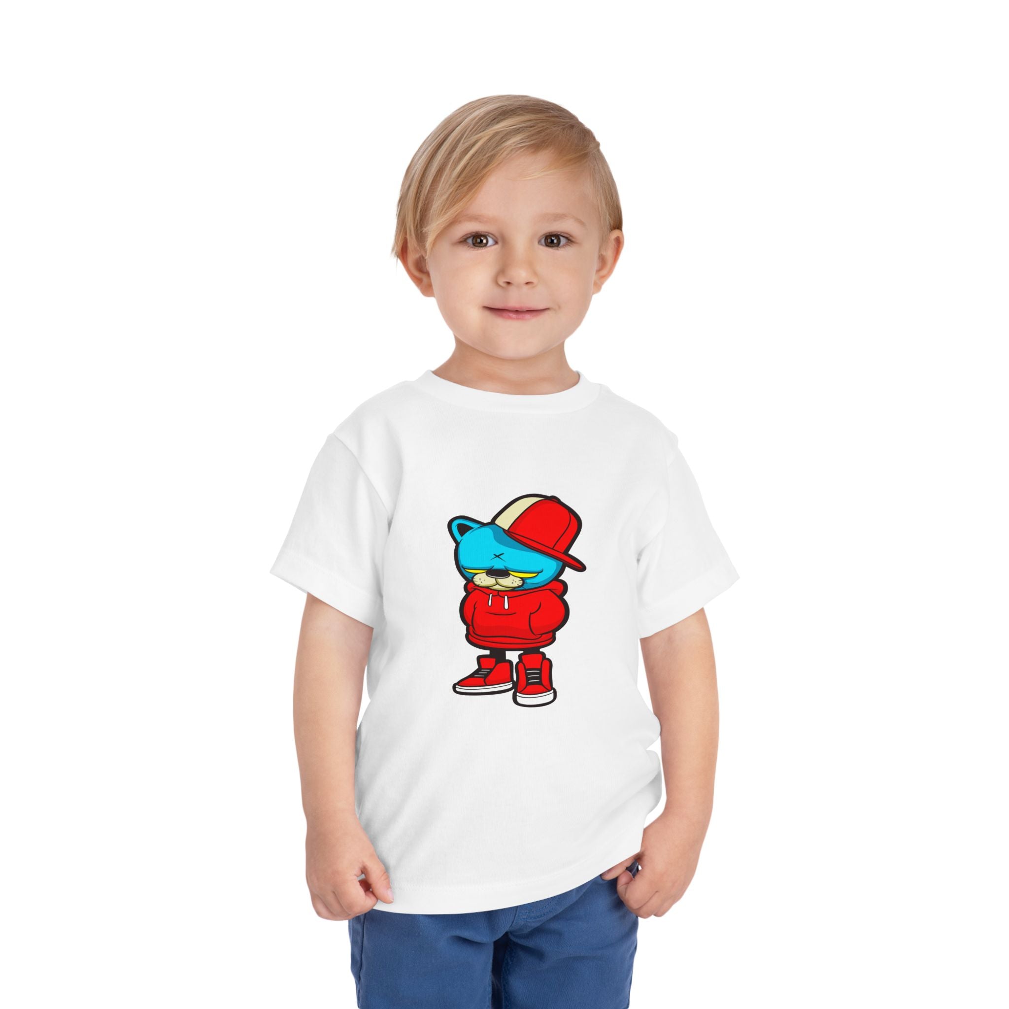 Cool Bear Toddler Tee: Trendy Kids Shirt, Fun Gift for Birthdays, Hipster Style, Everyday Wear, Cute Graphic Tee