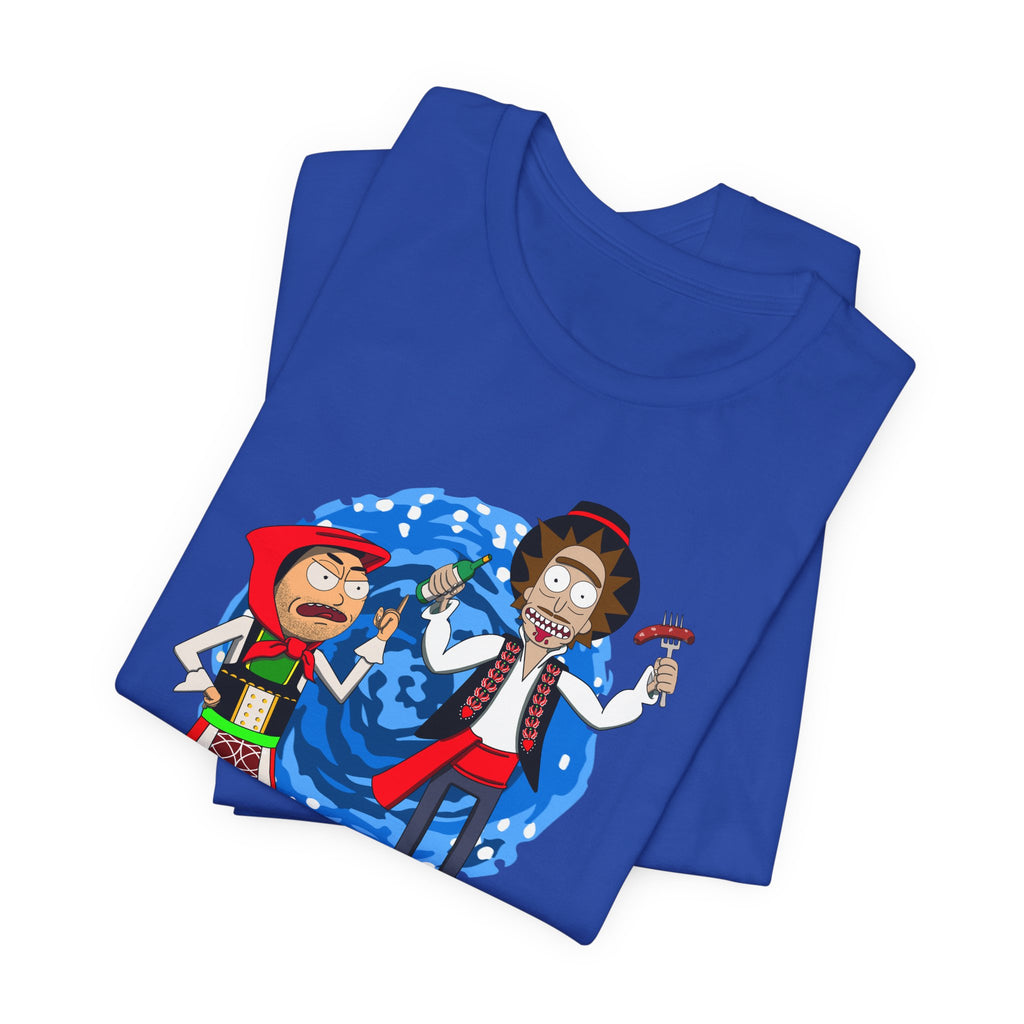 Ricardo and Miguel Holiday Tee — Cartoon Dimensional Portal Design