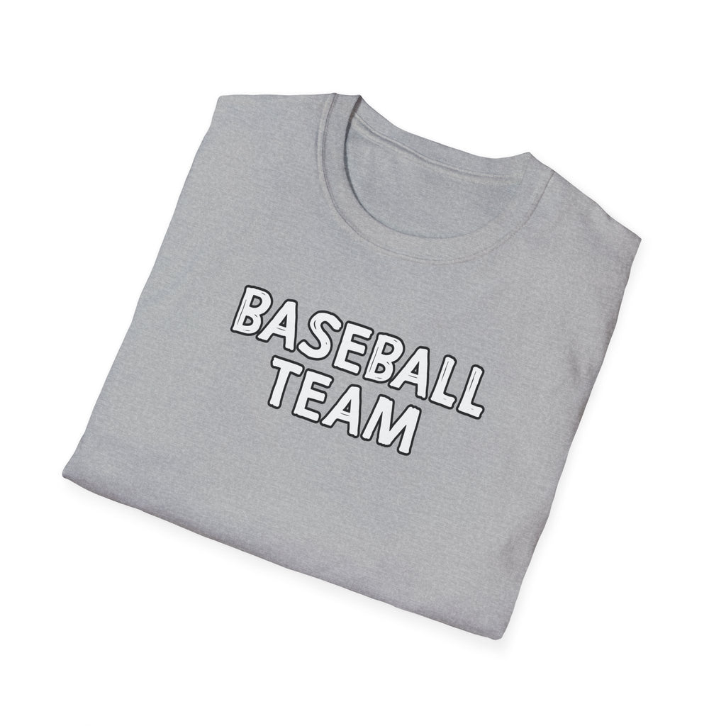 Baseball Team Unisex T-Shirt - Sporty, Casual Wear, Perfect for Team Spirit, Game Days, and Gifts, Summer Fun