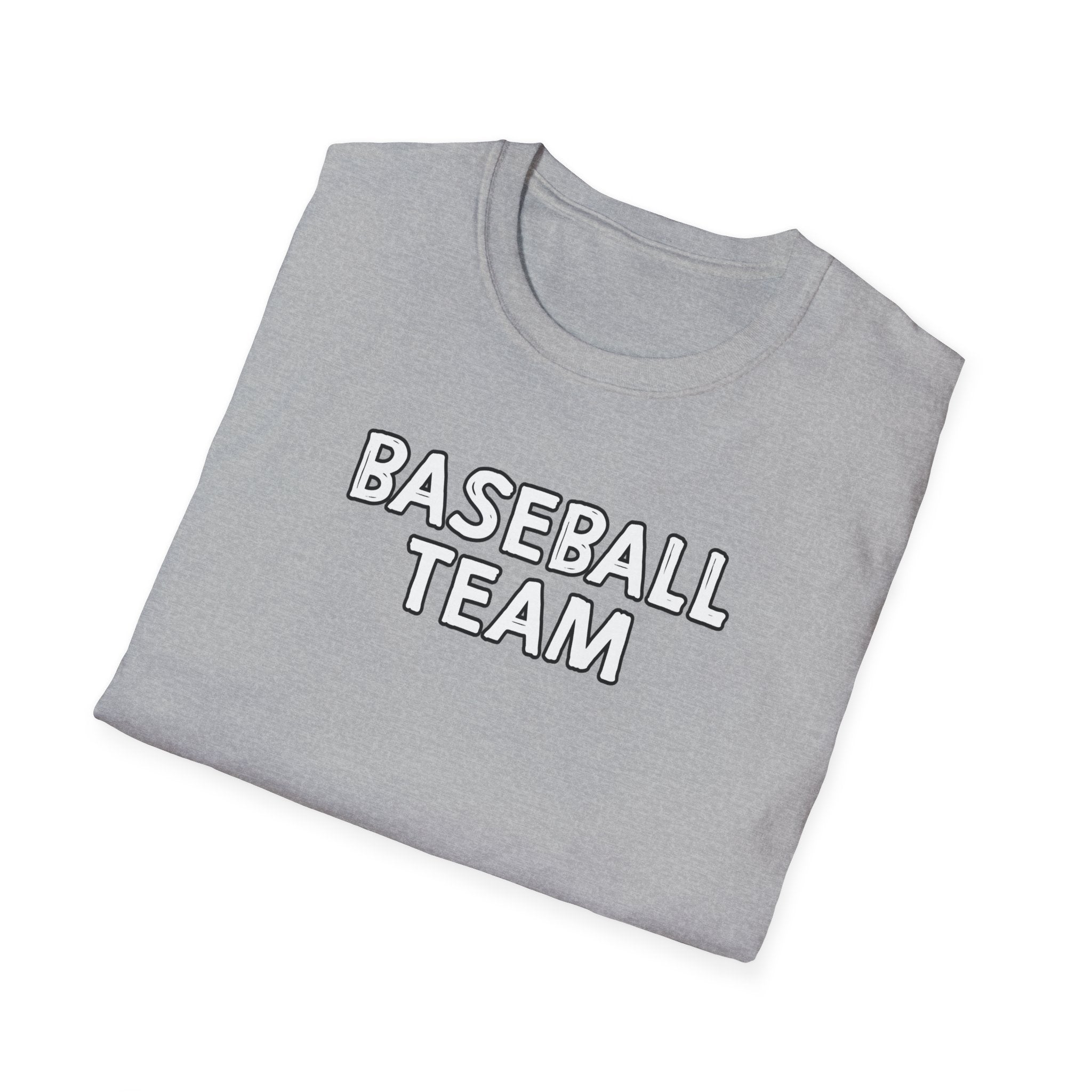 Baseball Team Unisex T-Shirt - Sporty, Casual Wear, Perfect for Team Spirit, Game Days, and Gifts, Summer Fun