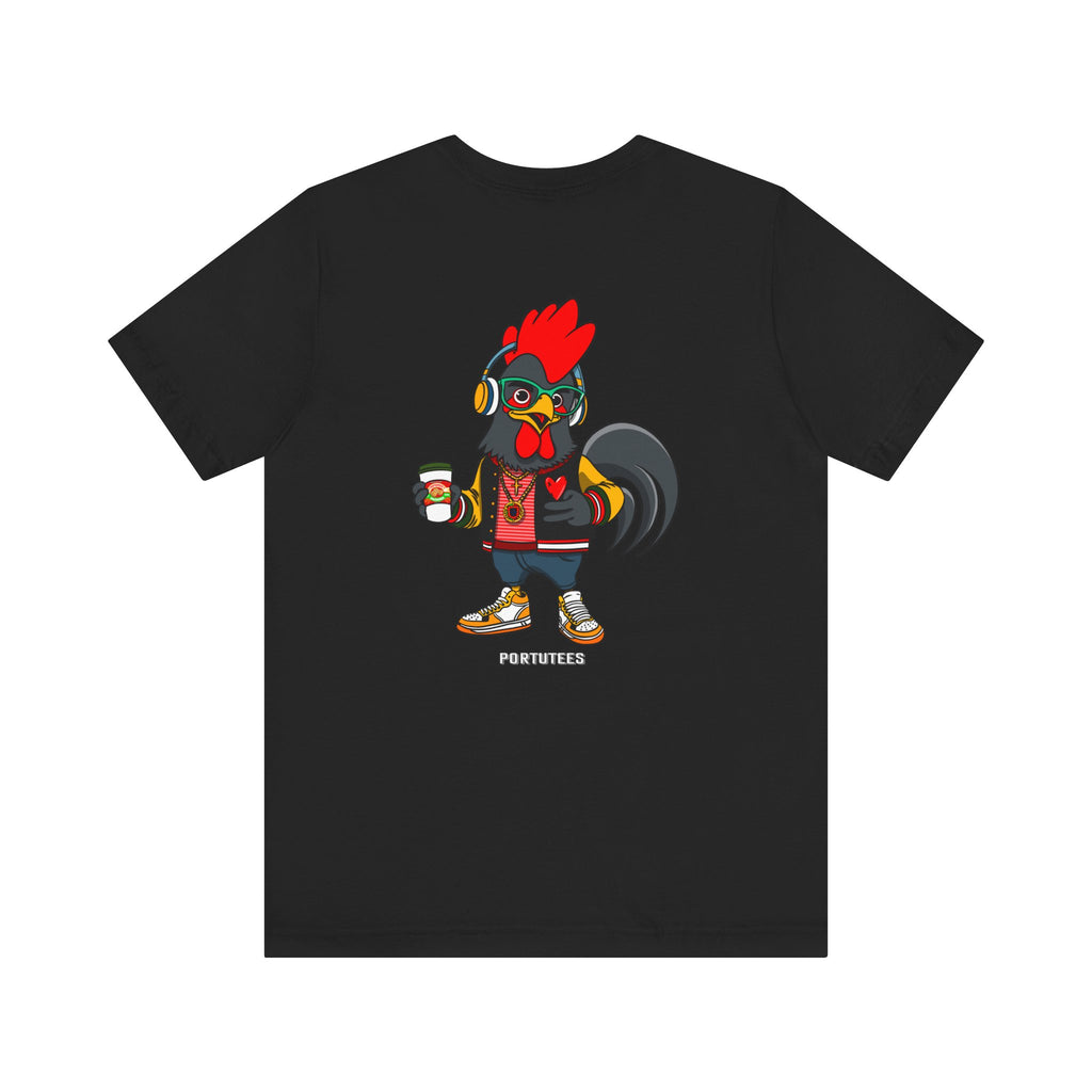 Hipster Rooster Graphic Tee, Fun Unisex Short Sleeve T-Shirt, Quirky Gift, Animal Lover Apparel, Casual Everyday Wear, Gift for Him/Her