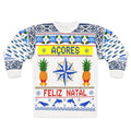 Azores 'Feliz Natal' Holiday Sweater — Nautical Compass & Pineapple Ugly Christmas Sweater