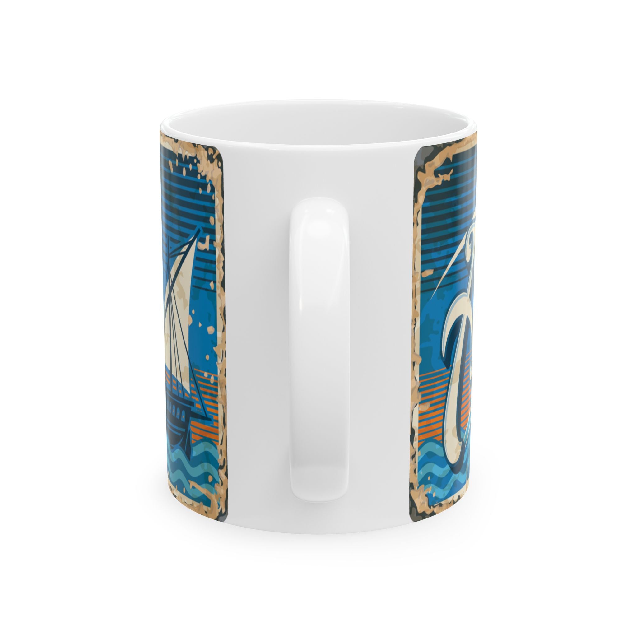 Azores Ceramic Mug - Vintage Sailboat Design (11oz, 15oz)