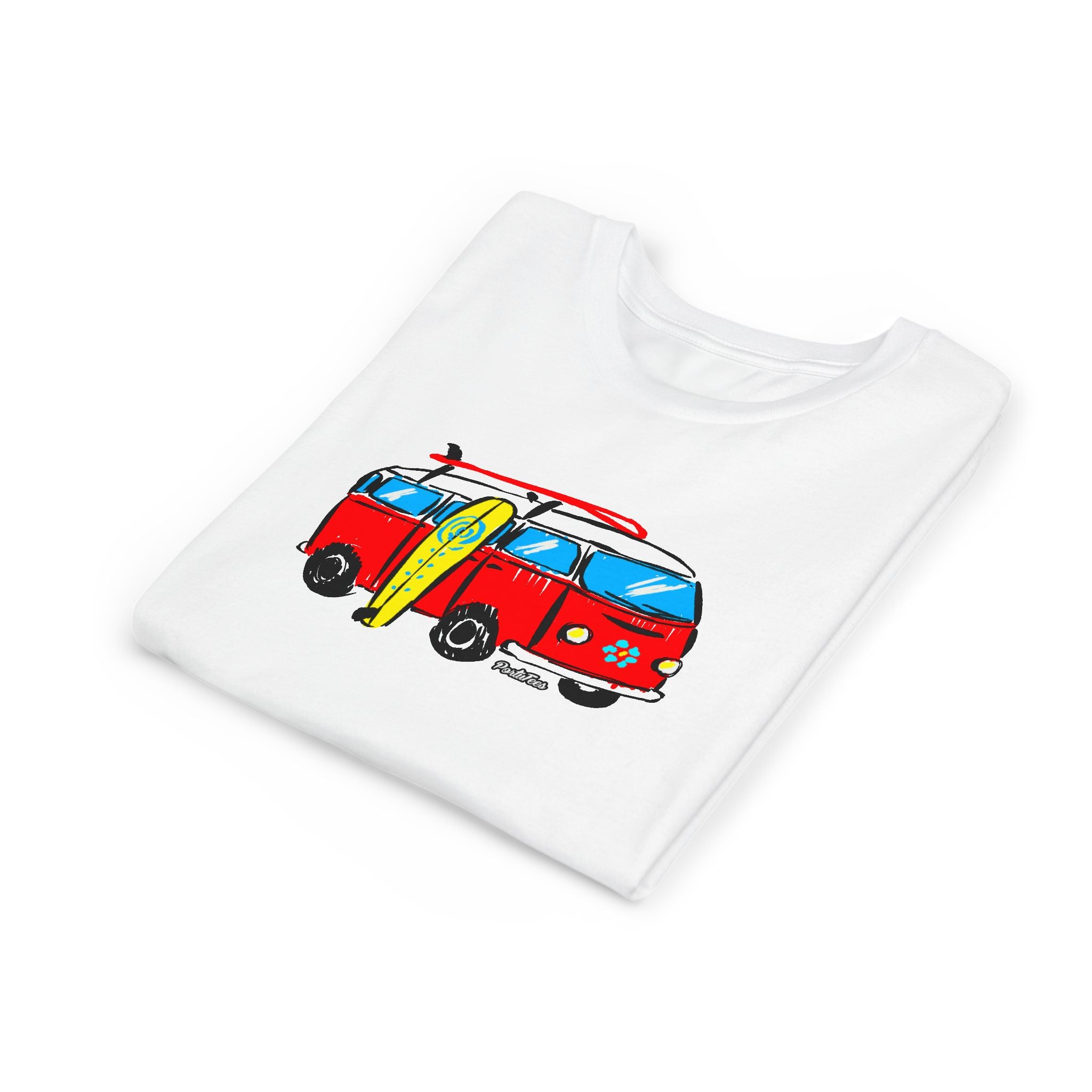 Retro Surf Van Youth Tee - Fun Summer Vibe for Kids