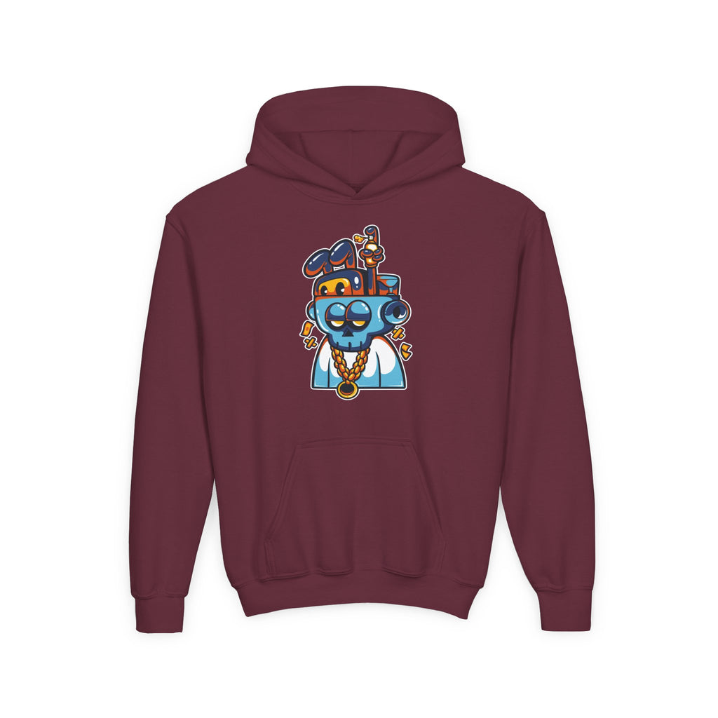 Cool Cartoon Character Hoodie, Youth Sweatshirt, Fun Gift for Kids, Graphic Hoodie for Teens, Casual Wear for Youngsters
