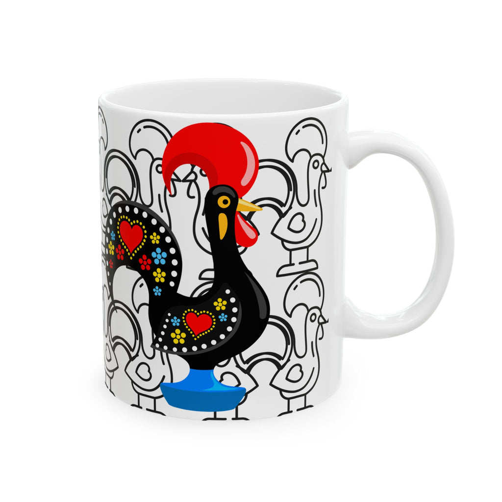 Colorful Barcelos Rooster Ceramic Mug