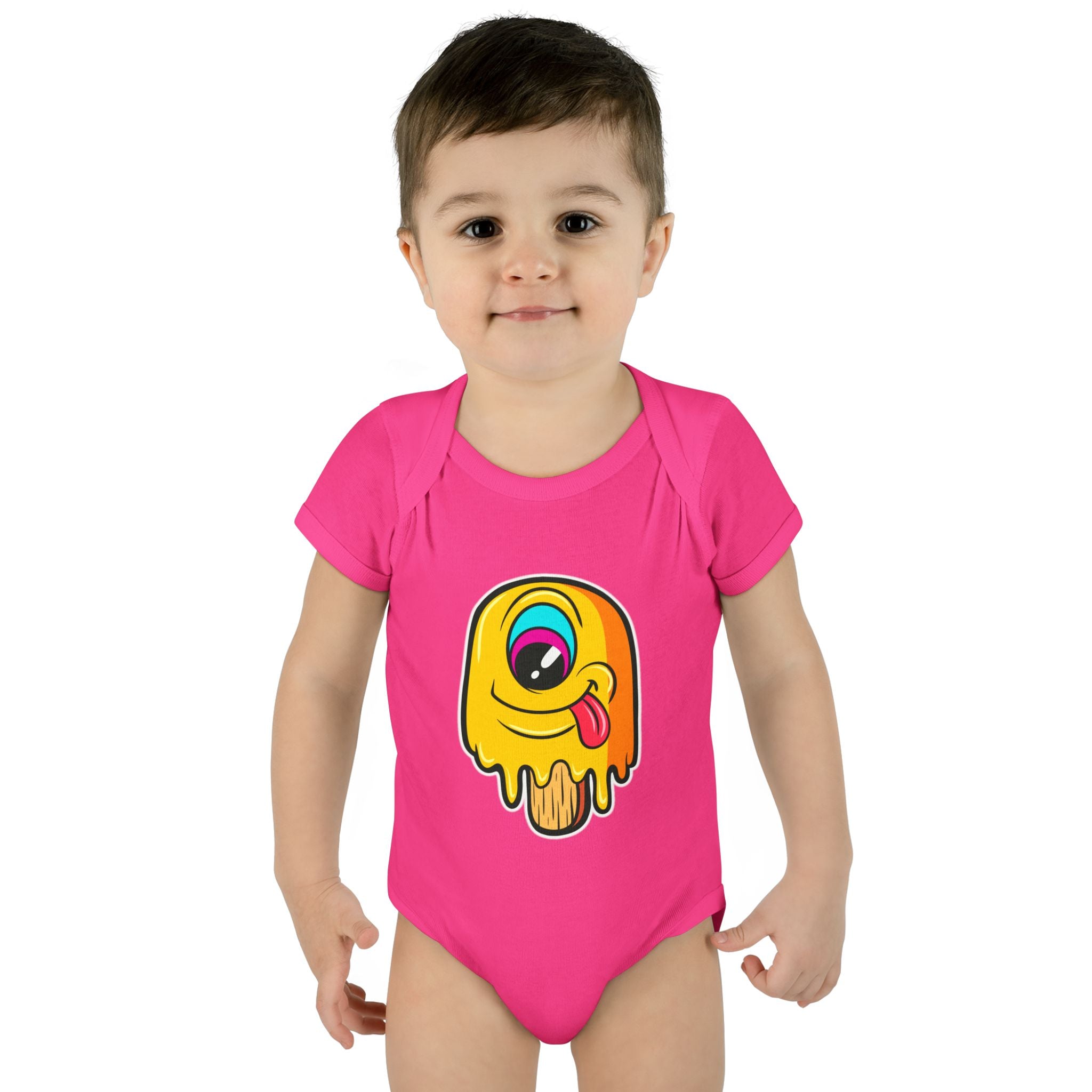 Cute Baby Bodysuit with Colorful Ice Cream Design, Fun Infant Outfit, Newborn Gift, Summer Baby Clothes, Baby Shower Presents, Playful