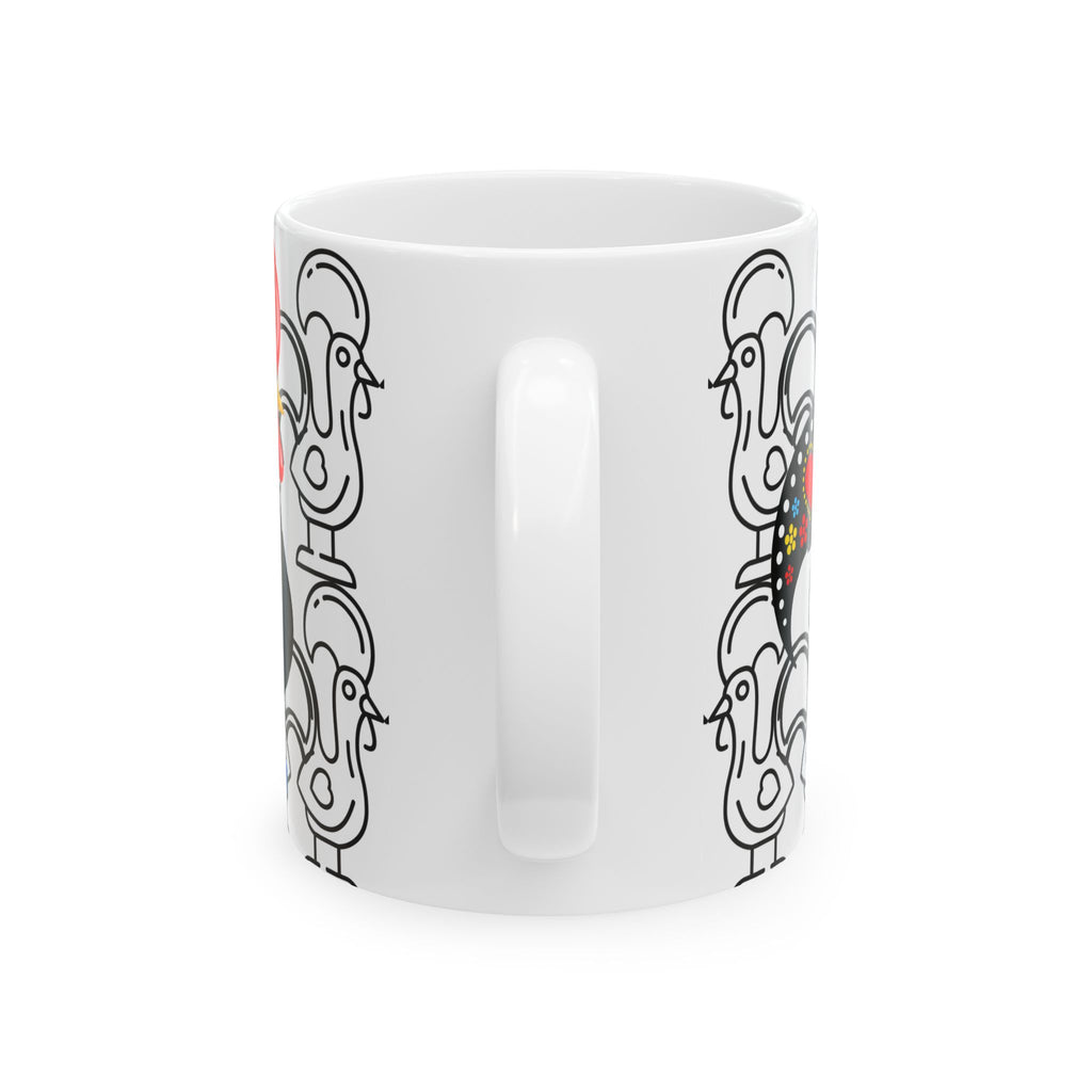 Colorful Barcelos Rooster Ceramic Mug