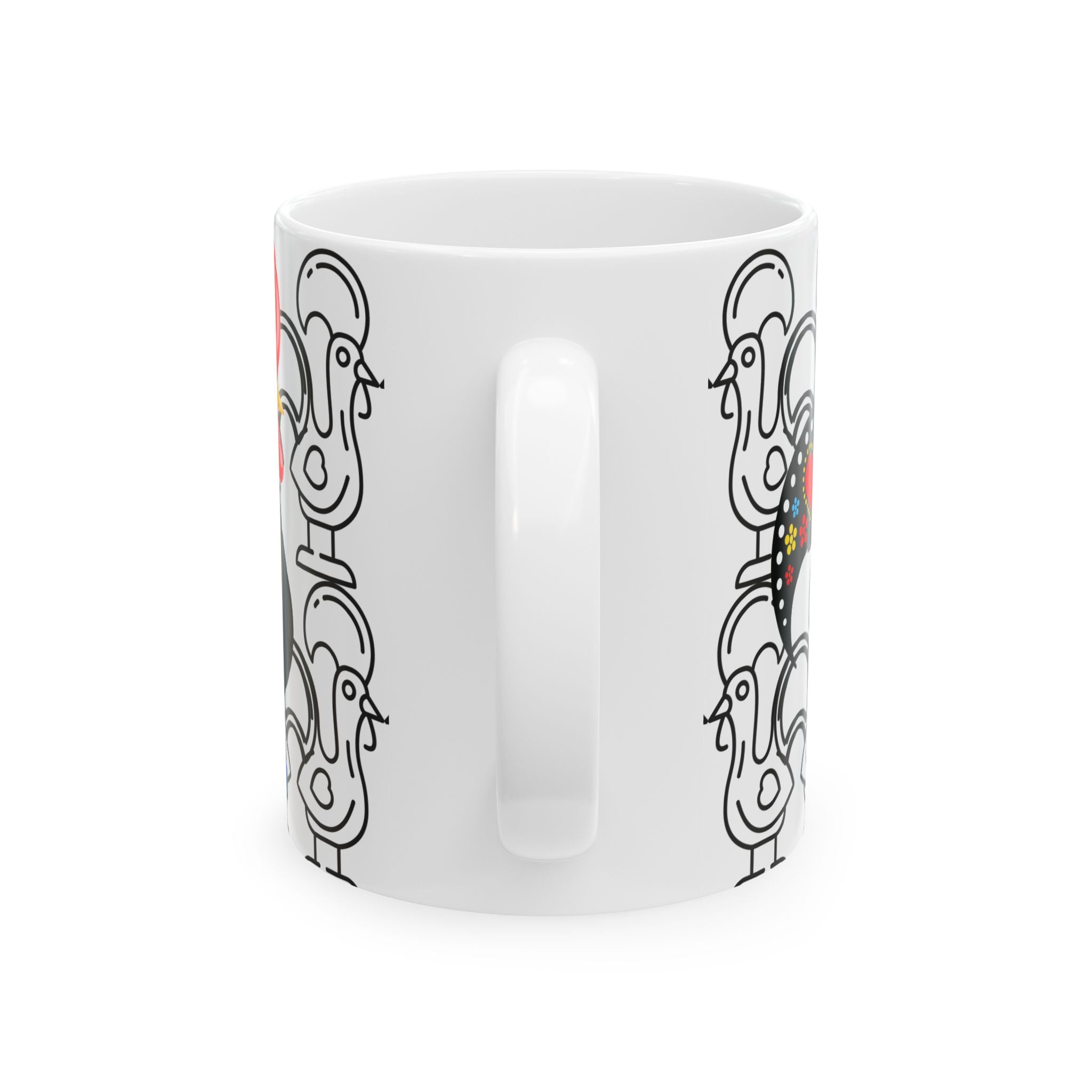 Colorful Barcelos Rooster Ceramic Mug
