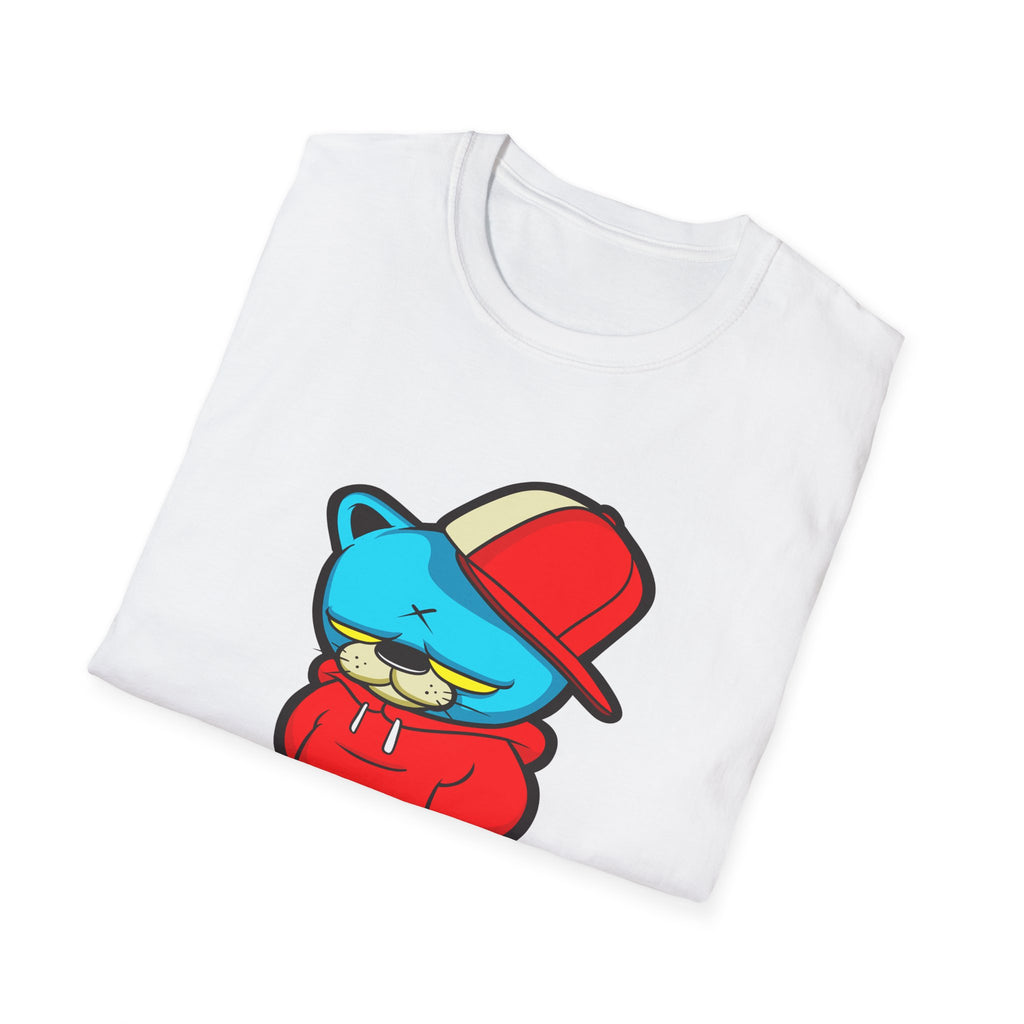 Streetwear Cartoon Character T-Shirt, Cool Casual Tee, Unisex Graphic Top, Urban Style Shirt, Trendy Gift for Teens