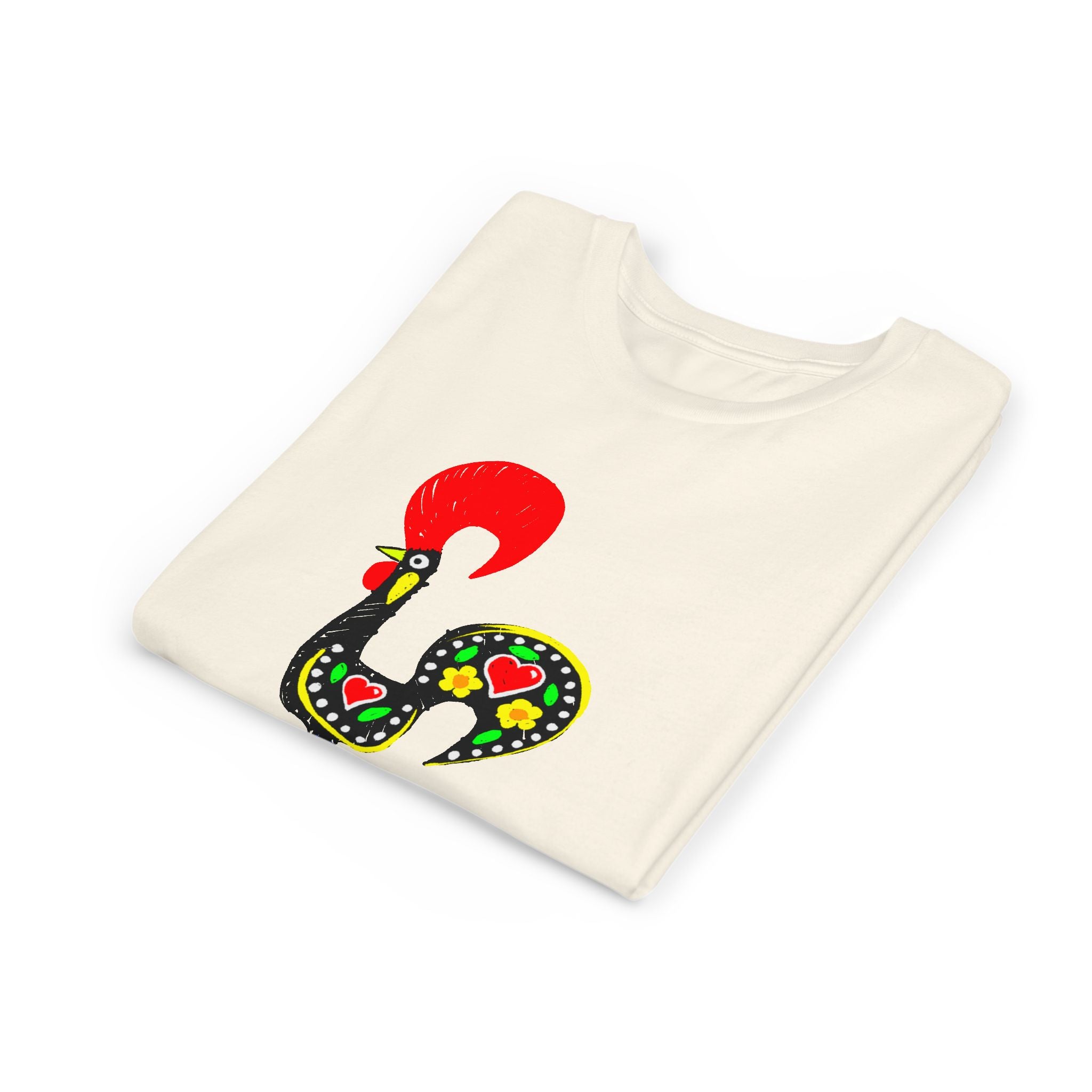 Colorful Rooster Youth Tee - Fun & Playful Shirt for Kids