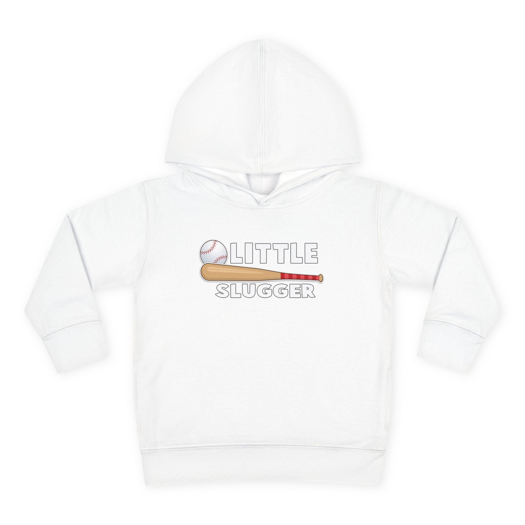Little Slugger Toddler Fleece Hoodie - Perfect for Gift Giving, Birthdays, Baseball Season, Cozy Comfort, Toddler Apparel
