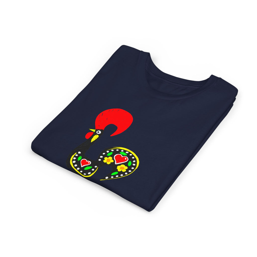 Colorful Rooster Youth Tee - Fun & Playful Shirt for Kids
