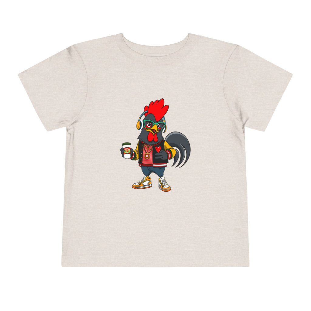 Hipster Rooster Toddler Tee - Fun Animal Design, Cute Kids' Shirt, Playful Gift for Birthdays, Summer Wear, Animal Lover's Apparel