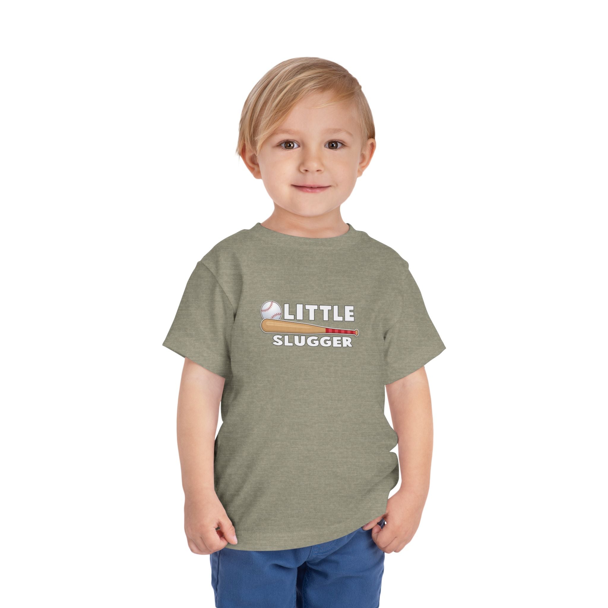 Little Slugger Toddler Tee, Cute Kids Baseball Shirt, Gifts for Sports Lovers, Toddler Playdate Outfit, Birthday Gift