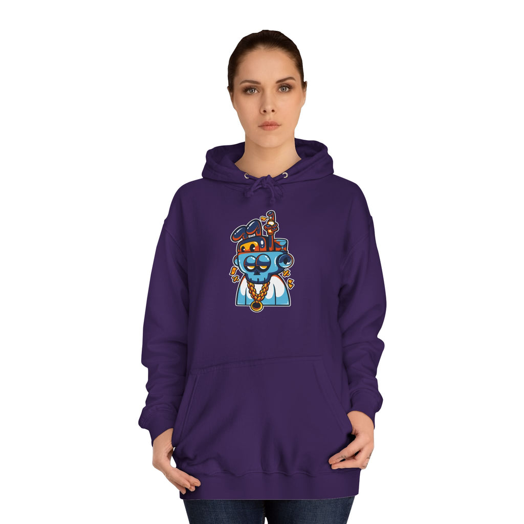 Playful Unisex College Hoodie, Fun Animal Design, Perfect for Students, Gift for New Grads, Cozy Casual Wear, College Spirit