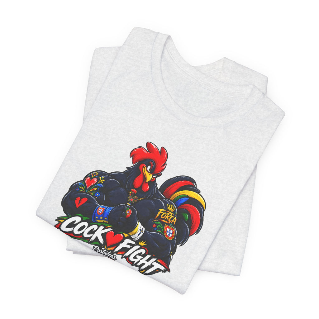 Cockfight Rooster Graphic Tee - Bold Vintage Gamefowl Design