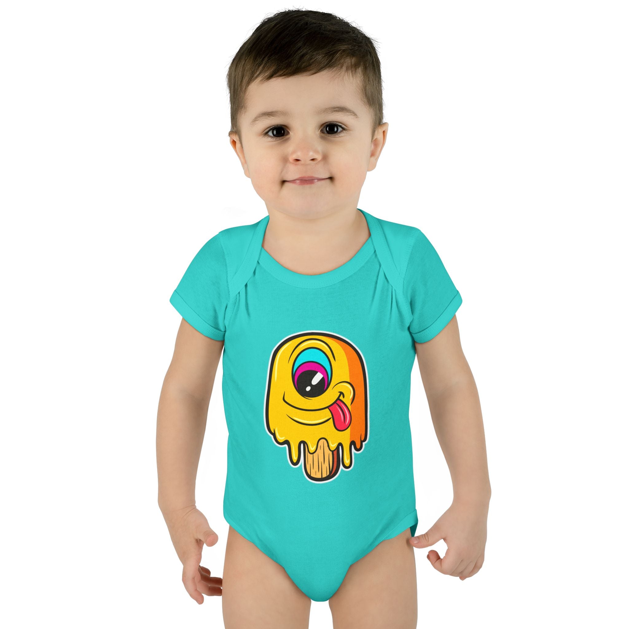 Cute Baby Bodysuit with Colorful Ice Cream Design, Fun Infant Outfit, Newborn Gift, Summer Baby Clothes, Baby Shower Presents, Playful
