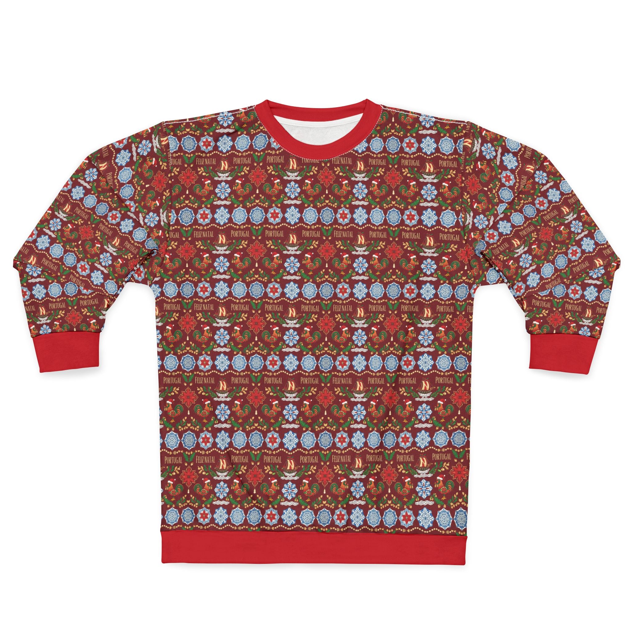 Festive Floral Portugal Holiday Sweatshirt