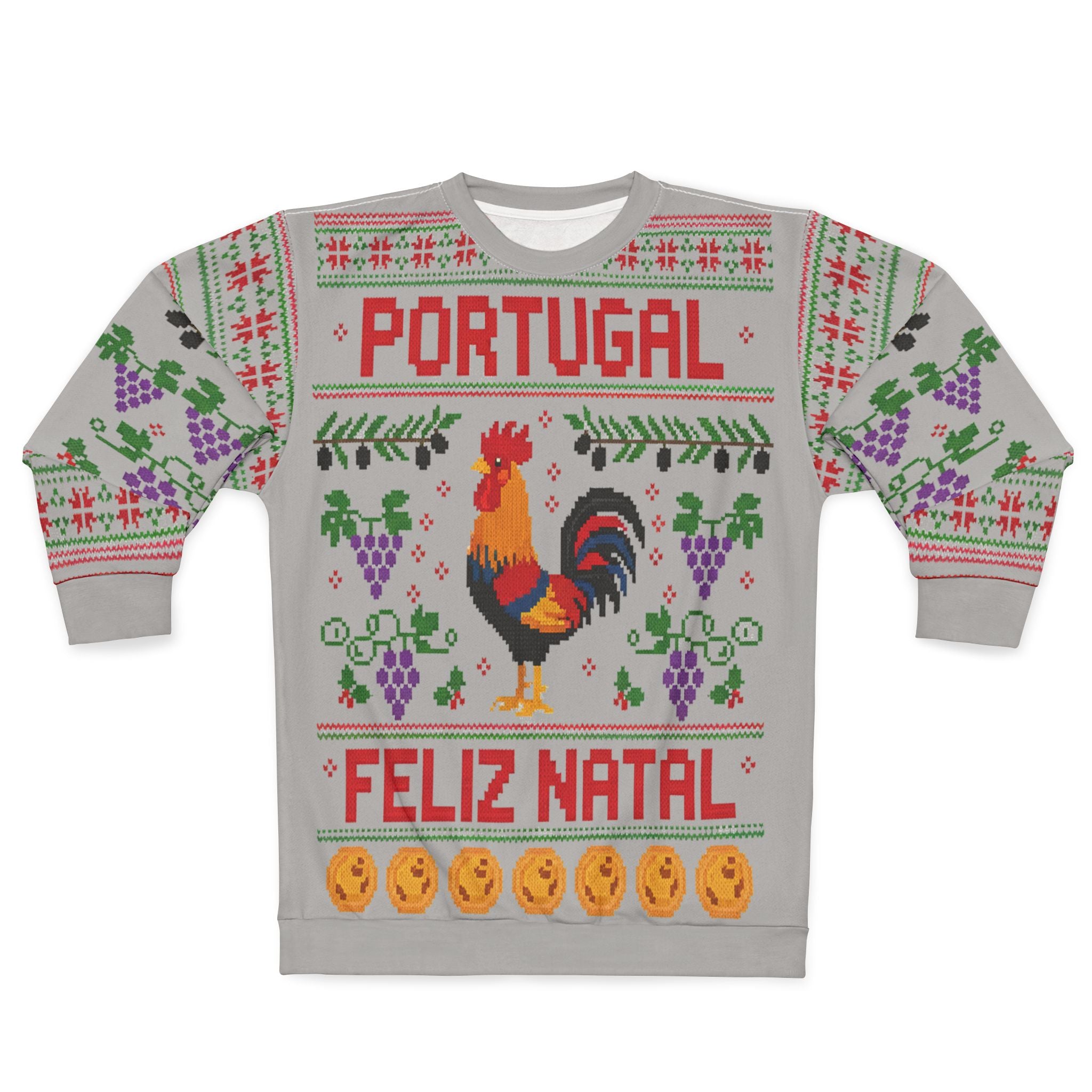 Portugal Feliz Natal Rooster Christmas Sweatshirt