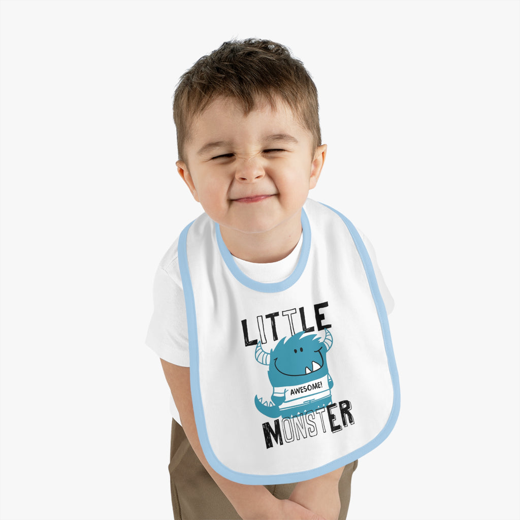 Cute "Little Monster" Baby Bib | Funny Baby Gift, Mealtime Must-Have, New Parent Essential, Baby Shower Present, Fun Kids Apparel