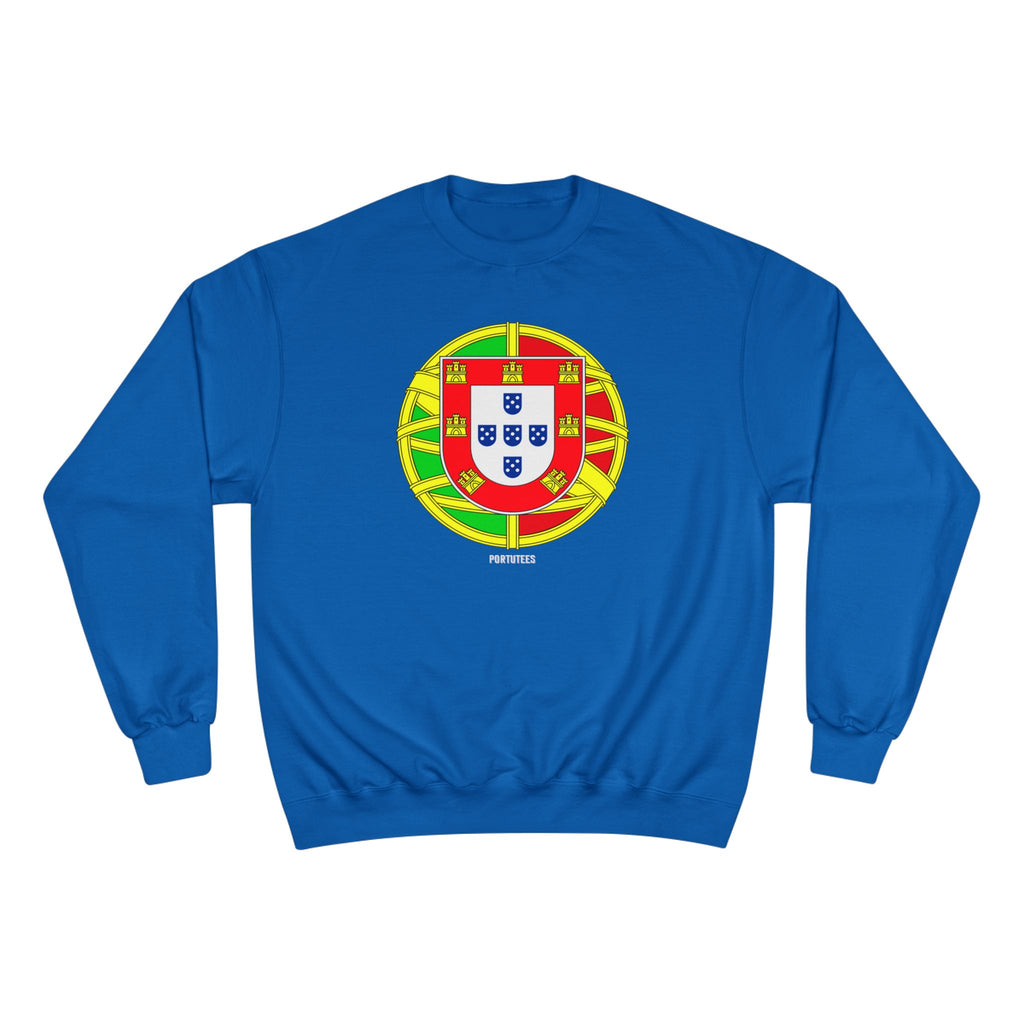 Portugal Crest Sweatshirt - Portuguese Flag Emblem Crewneck