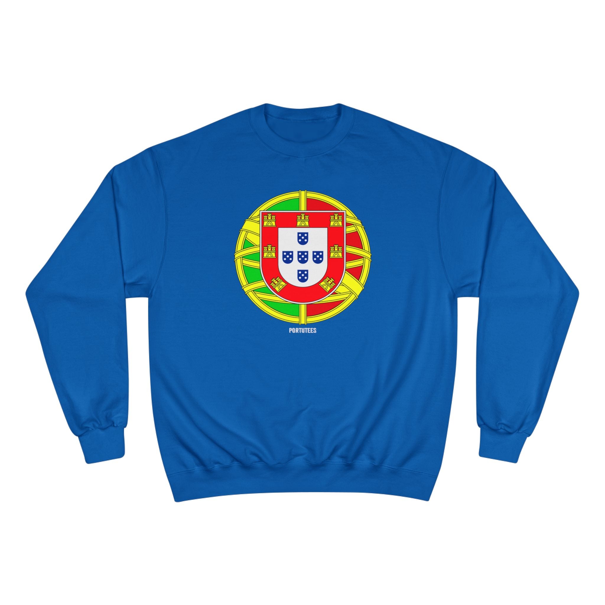 Portugal Crest Sweatshirt - Portuguese Flag Emblem Crewneck